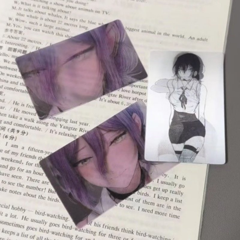 电锯人蕾塞篇漫画光栅卡片周边系列立体五变小卡动态睁眼背包挂件,淘宝优惠券,粉丝福利购,淘宝优惠卷