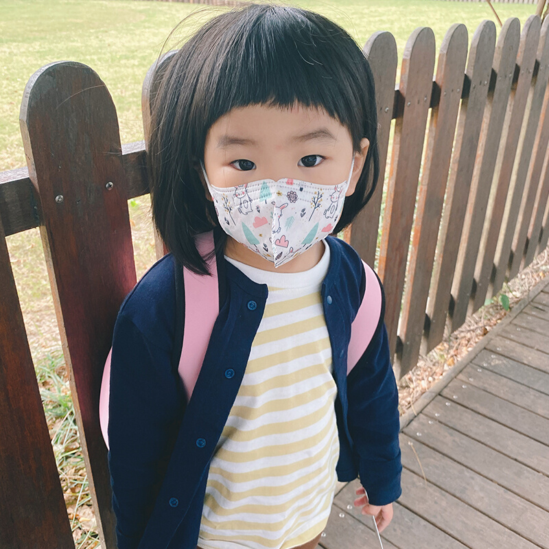 日本greennose绿鼻子儿童口罩婴幼儿3d立体一次性防护透气新款-图2