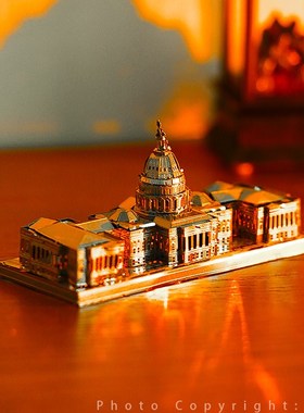 无聊了 拼个国会大厦看看吧!创意3D立体金属拼图模型diZy摆件送礼