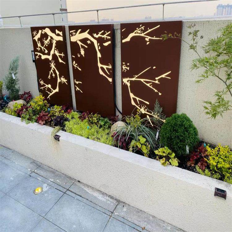 红绣钢板激光切割幕墙镂空耐候钢板园林设计树篦子发光灯箱,淘宝优惠券,粉丝福利购,淘宝优惠卷