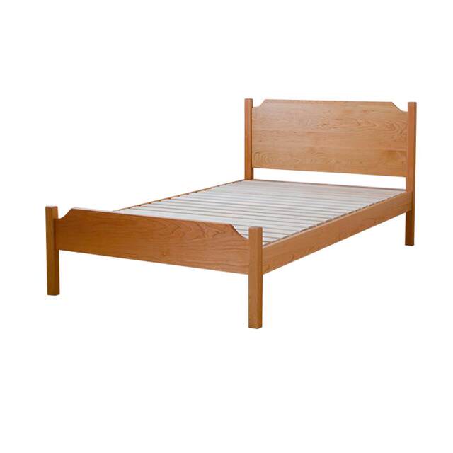 Children's bed all solid wood single bed small bed boy girl princess Nordic log bed children's furniture cherry red oak