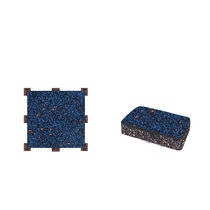 Mrs. Zhuang (50 * 50 * 3cm EU composite colorful flower grain buckle splicing section) shockproof and shock absorbing rubber