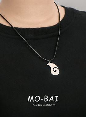 原创哪吒之魔童闹海周边魔丸灵珠项链不掉色个性学生小众吊坠挂件