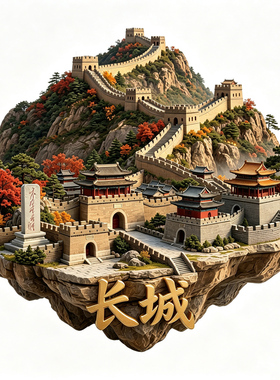 【北京八达岭长城冰箱贴】慕田峪万里长城文创文旅旅游打卡磁贴潮