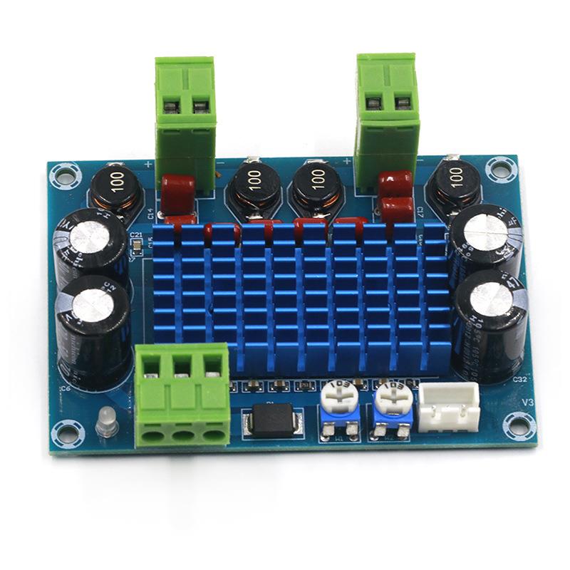 High-power digital power amplifier board TPA3116D2 chassis dedicated to plug-in 5-28V output 120W/4-8