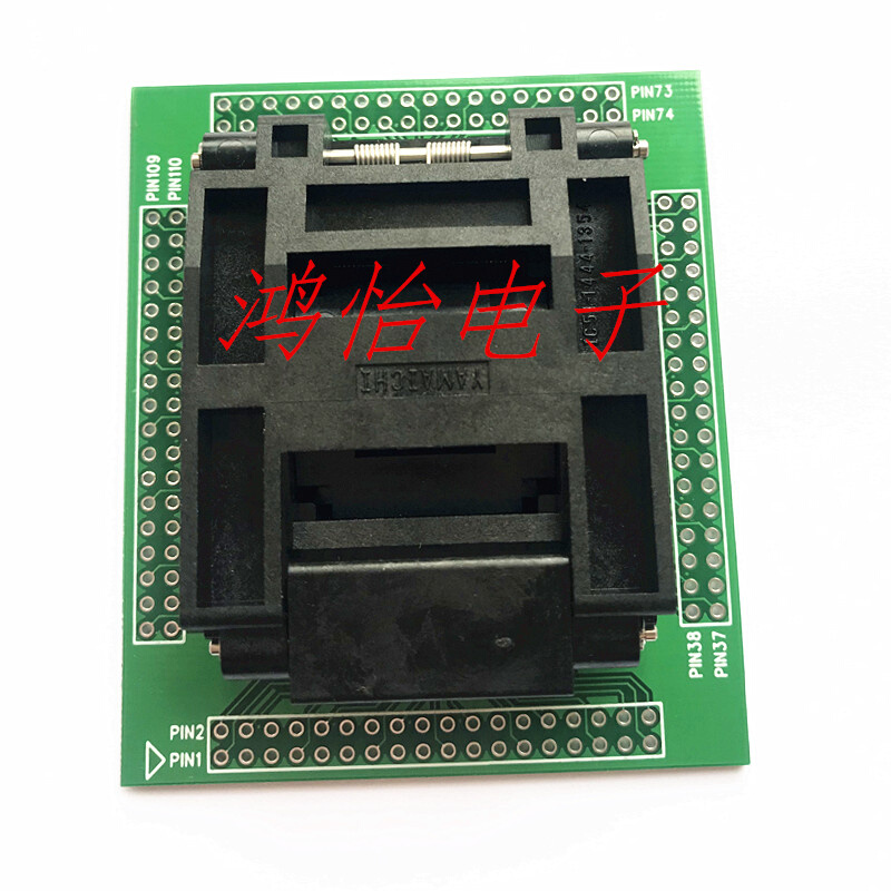 原装烧录座QFP144LQFP144 STM32IC51-1444-1354-7 IC测试座转换座-图0