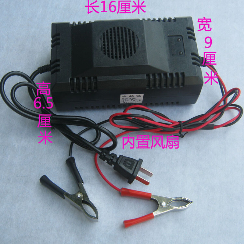 皇冠促销反接短路保护12V 5A智能型汽车电瓶充电器 12V充电器 - 图0