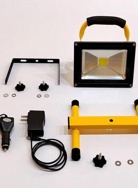 LED充电便携投光灯手持户外直播补光灯夜市摆摊露应急照明聚光灯