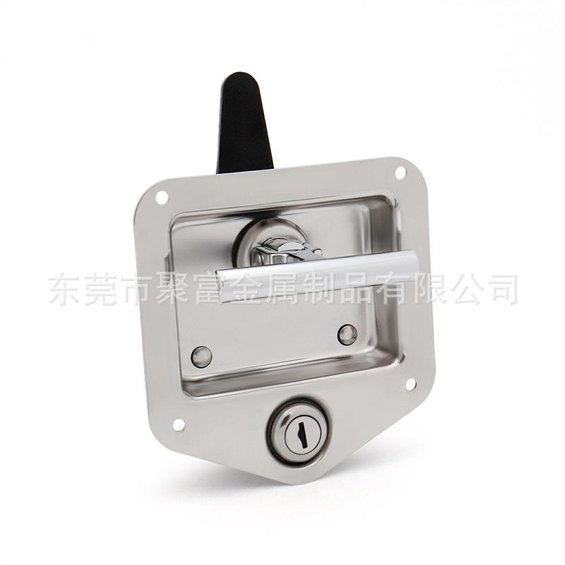 304 stainless steel tool box T-shaped lock special chassis folding lock van panel flat lock