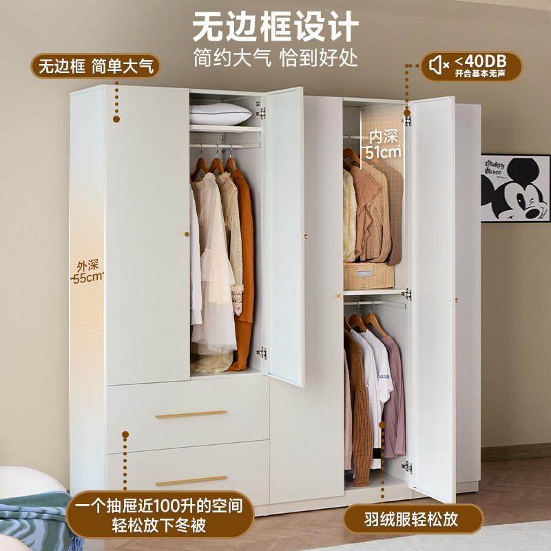 YDD四季衣柜钢制简约现代家用主卧室金属衣橱成品单2/3/6门55cm深,淘宝优惠券,粉丝福利购,淘宝优惠卷