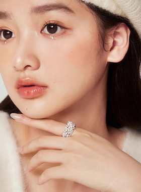 ninina璀璨繁星珍珠戒指