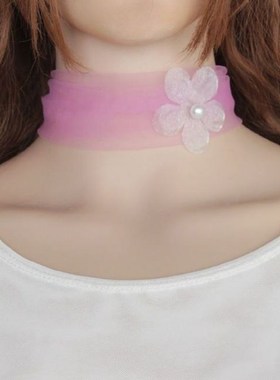 甲状术后遮挡神器脖子遮挡装饰项链遮疤痕疙瘩防晒小围脖网纱颈饰