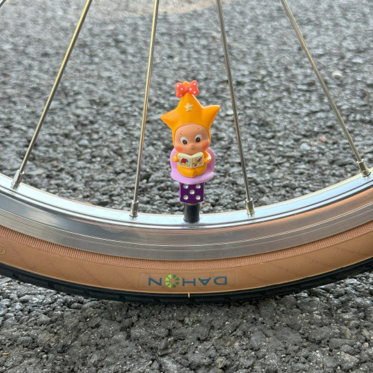 Bicycle valve cap star cute road bike decoration folding bike modified mountain children accessories valve core cap