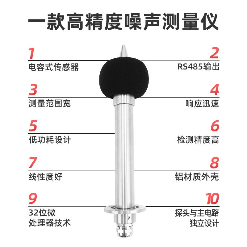 新品噪音传感器工业分贝测量仪高精密防潮变送器机械环境噪声检测 - 图0