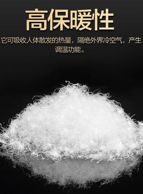 白鸭绒吊吊绒国标水洗高品质羽绒被填充物高蓬松纯白大朵人工挑选