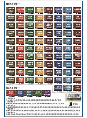 康明多译通V4、V5专用语言扩展卡单语言卡