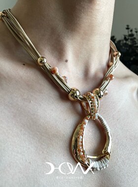 好诶 · Alien-Relics系列 · Original_海滨日落 rope necklace