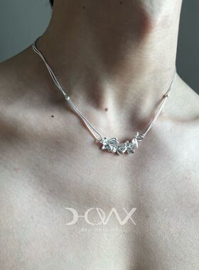 好诶/Summertime系列 · 银色丁香花卉小众项坠项链