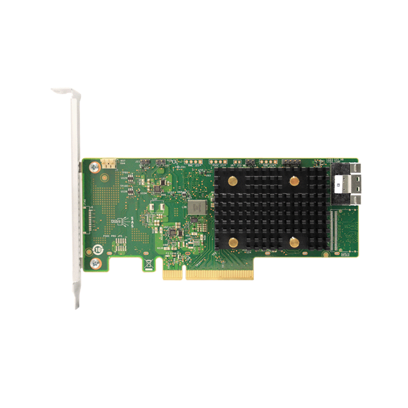 Broadcom 9540-8i SAS/SATA/NVMe阵列卡RAID卡 SAS3808盒装正品 - 图0