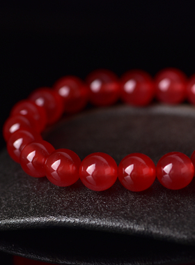 天然鱼惊石手串保真青鱼石手链