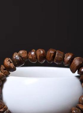 观因缘天然沉香老料富森红土沉水随形手串文玩配饰手链