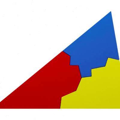 教具初中几何三角形内角和中位线面积代数益智拼图小学生数学奥数