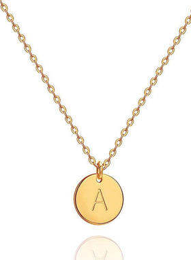 New Tiny Initial Letter Pendant Necklace for Women 26 Alphab