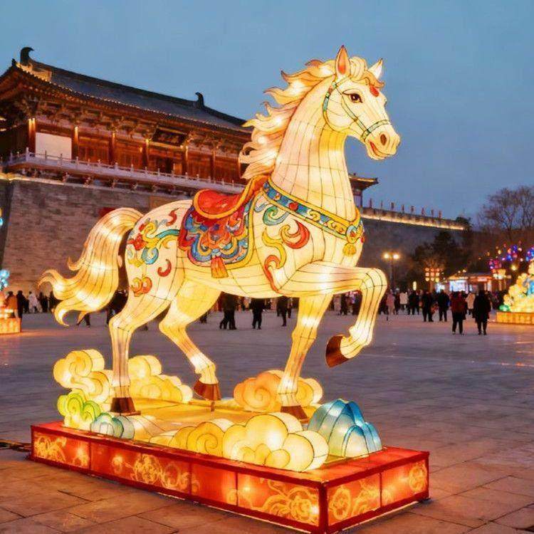 2026马年大型节日花灯春节元宵庙会灯展灯会传统非遗彩灯造型制作,淘宝优惠券,粉丝福利购,淘宝优惠卷