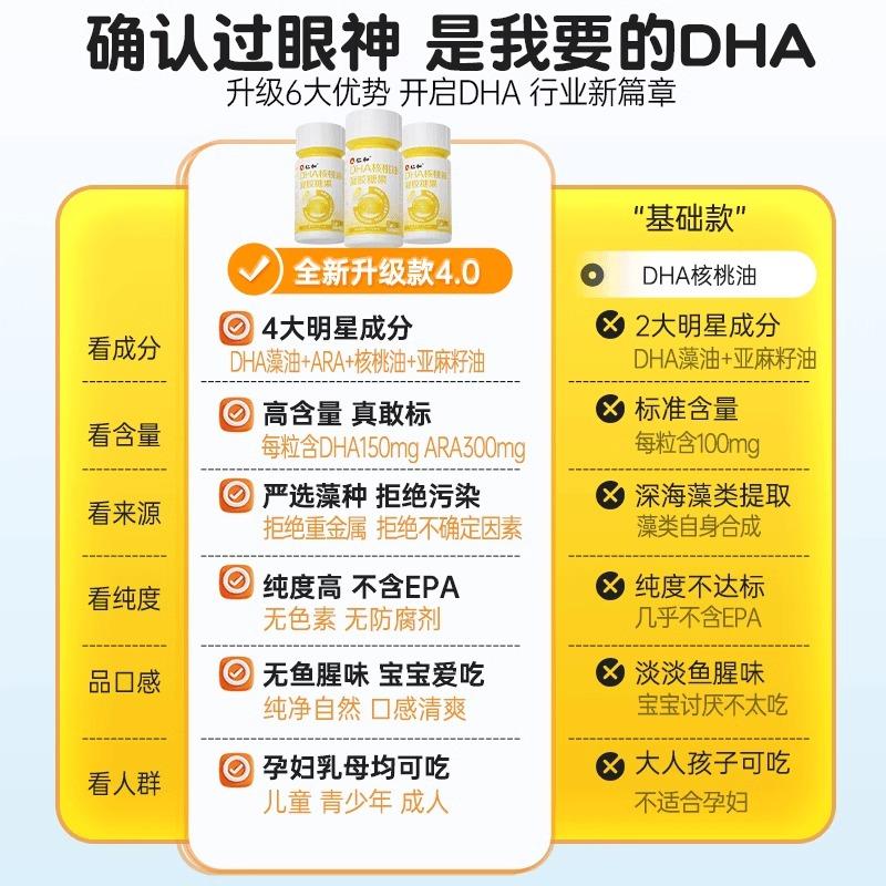 DHA Walnut Oil Gel Candy Boosts Memory