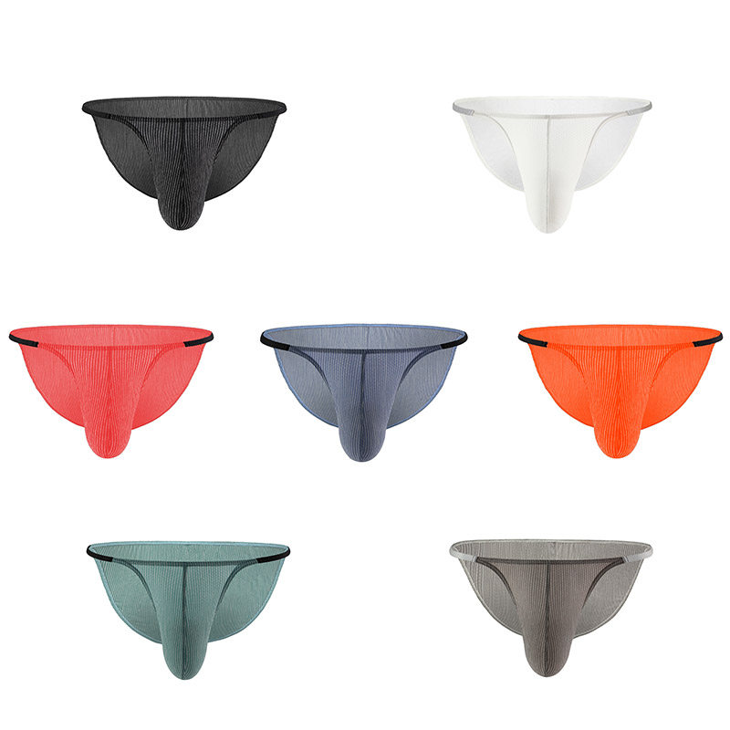 内裤男款性感条纹个性细腰带透气低腰修身舒适网孔三角裤,淘宝优惠券,粉丝福利购,淘宝优惠卷