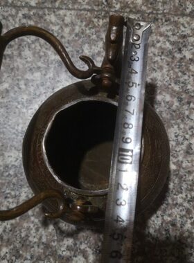 龙铜壶手提茶壶水壶老物件老壶摆件凤呈祥仿古纯铜古玩铜器收藏