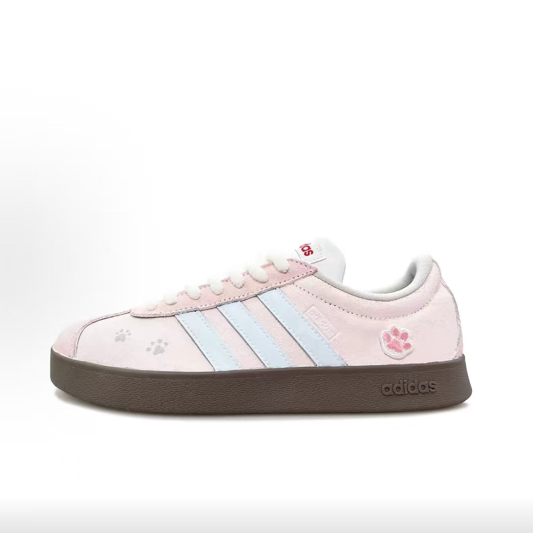 【定制球鞋】adidas neo Vl Court 樱粉猫爪,淘宝优惠券,粉丝福利购,淘宝优惠卷