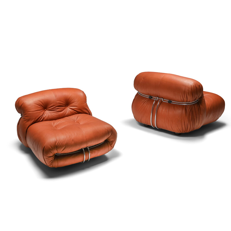 Toppinis北欧创意设计师河马单双人真皮沙发复古轻奢休闲懒人躺椅 - 图0