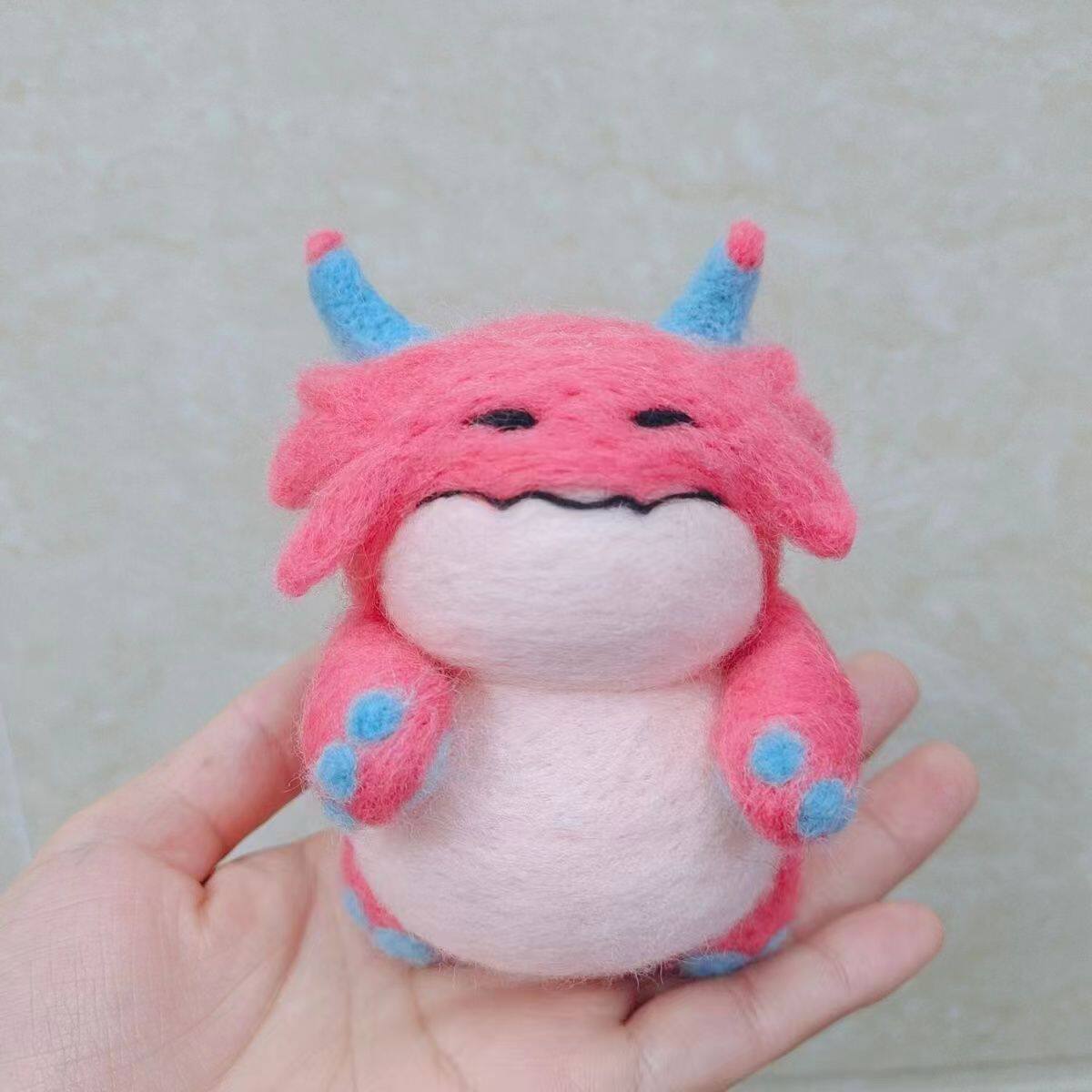 英雄联盟玩偶胖胖龙羊毛毡戳戳乐diy材料包手工英雄联盟金铲铲之战创意玩偶