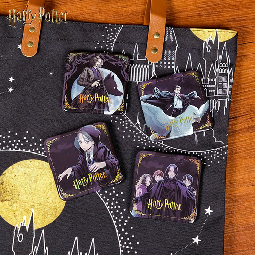 哈利波特华纳正版周边马口铁徽章方形吧唧剧情系列人物镭射谷子 - 图2