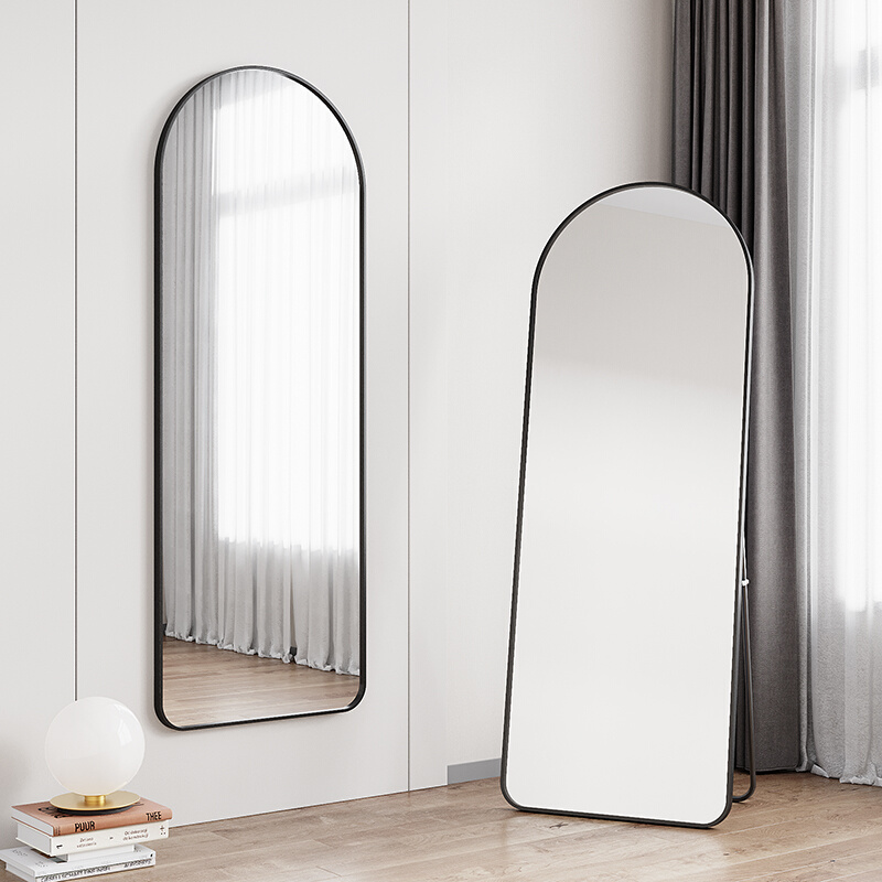 镜子全身穿衣镜家用约落地镜贴墙自粘试衣镜卧室立体壁挂化妆镜 - 图3