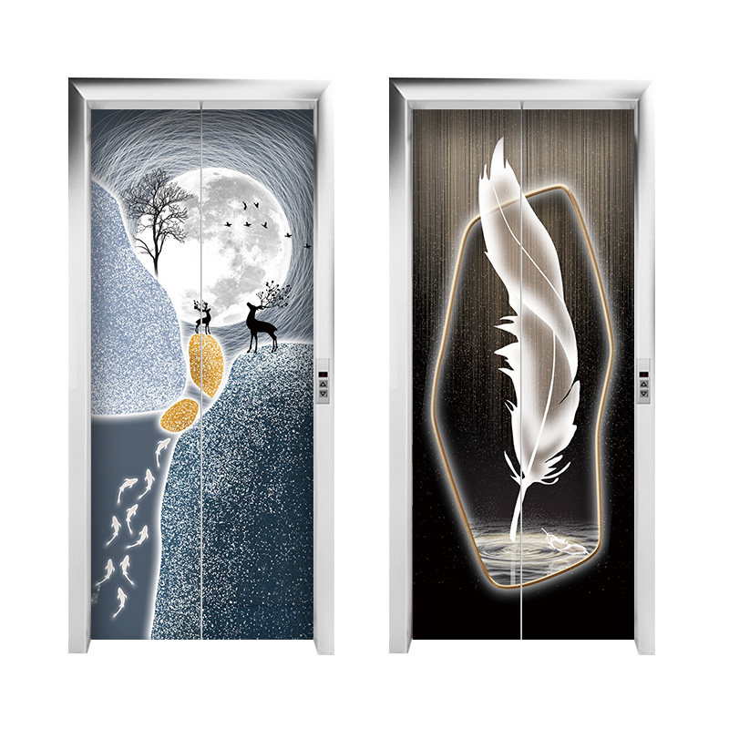 网红入户电梯门贴纸一梯一户门口轻奢高级感现代定制贴画装饰创意,淘宝优惠券,粉丝福利购,淘宝优惠卷