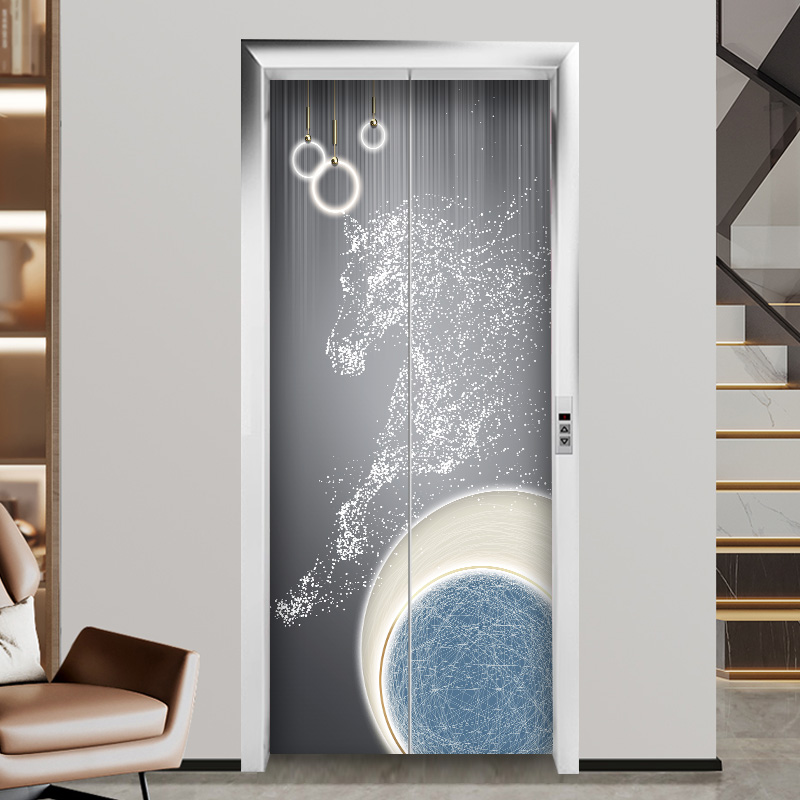 网红入户电梯门贴纸一梯一户门口轻奢高级感现代定制贴画装饰创意,淘宝优惠券,粉丝福利购,淘宝优惠卷
