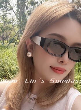 熊猫墨镜米色镜腿网红欧美风新款