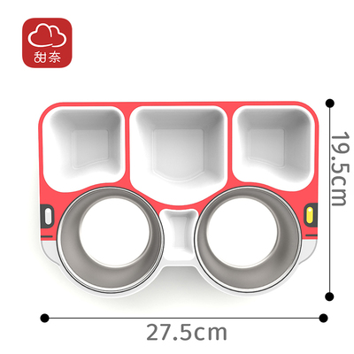 甜奈宝宝巴士餐盘分格餐具