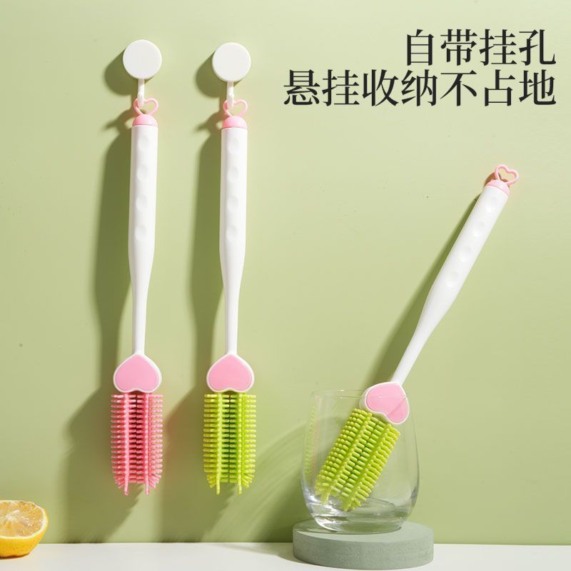 硅胶杯刷洗杯子专用刷子长柄保温杯奶瓶清洁刷家用刷杯子清洗神器 - 图2