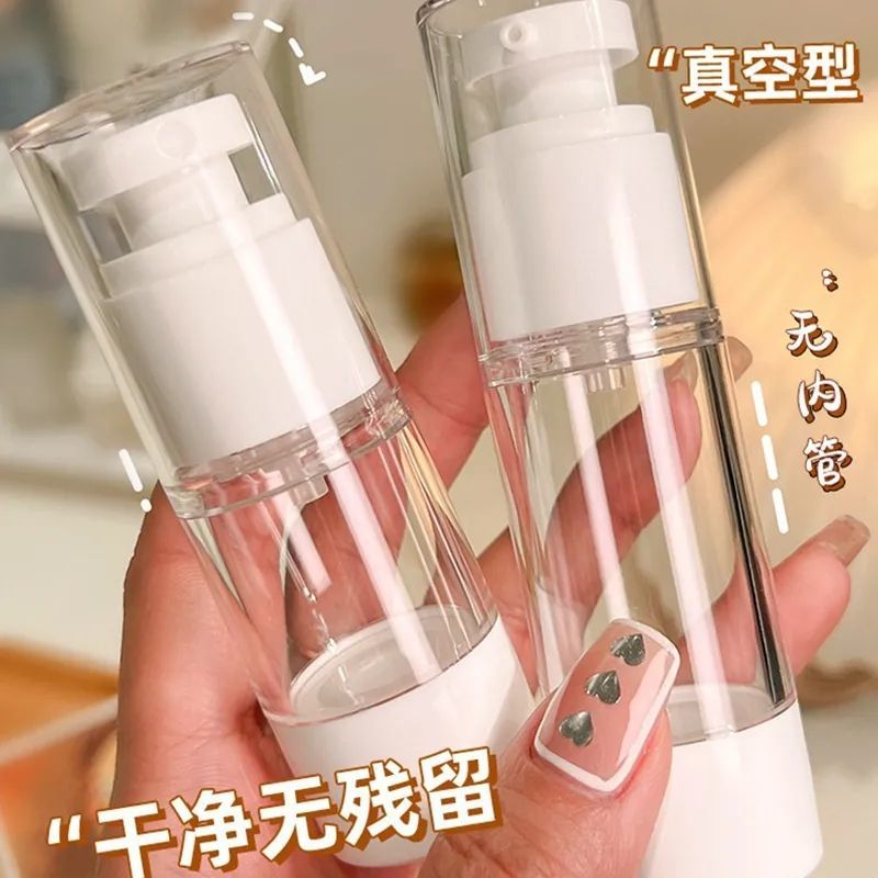 真空压缩分装瓶分装袋便携式旅行化妆品按压式护肤品小样瓶收纳盒 - 图0