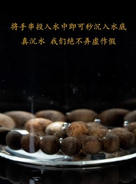 天然芽庄奇楠沉香手串沉水级108颗棋楠佛珠文玩手链男女款送礼