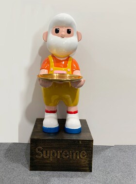 创意圣诞老头落地大摆件托盘收纳家居G客厅卧室装饰品乔迁新居送