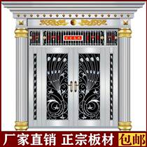 304 stainless steel Roman column door Four open villa doors stainless steel door to door double open countryside burglar doors