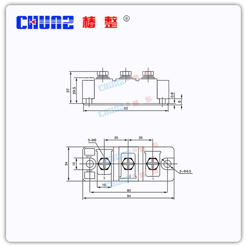 椿整 MDD162-16 IXYS艾赛斯型整流模块 MDD162-16 晶闸管可控硅 - 图2