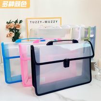 Xinjiang A4 stereo organ packet transparent paper bag student paper containing waterproof file bag A3 thickened press