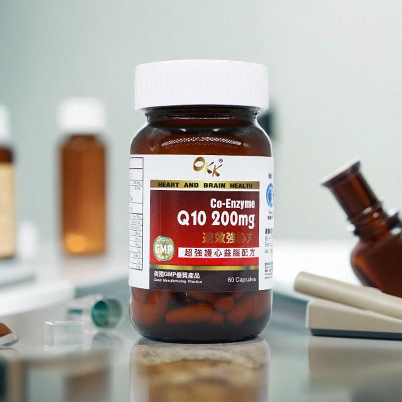 美国进口强心丸OKK辅酶Q10救心护心增强心血管功能改善气血不足