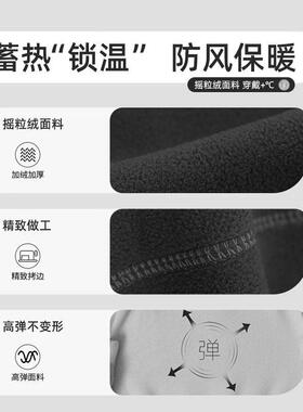 外卖员防寒装备骑手专用抓绒头套