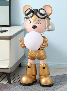 创意落地摆件大型客o厅迎宾沙发旁玄关家居卧室S装饰品灯饰乔迁礼